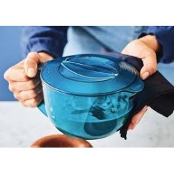 Pichet à eau en plastique avec couvercle – Sans BPA, carré à eau et thé  glacé – Pichet en plastique qui passe au micro-ondes et au lave-vaisselle –